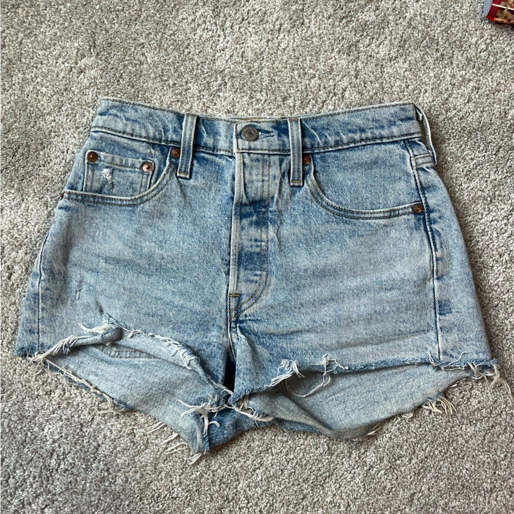 Levi's 501 Original Distressed Denim Shorts
